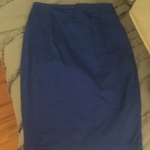 NWOT Bright Blue Express Pencil Skirt
